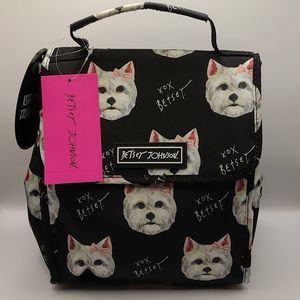 Betsey Johnson West Highland Terrier Dog Insulated Lunch Tote